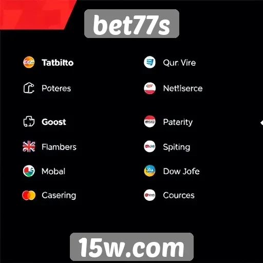Métodos de pagamento aceitos pelo bet77s